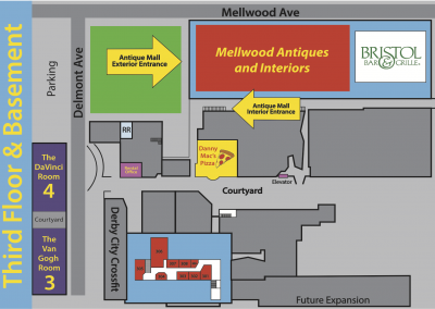 Third Floor & Basement Map
